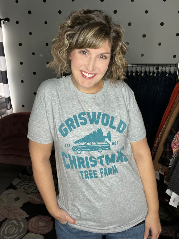 Griswold Tree Farm - Grey Tee