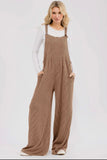 Ribbed Knit Overall Jumpsuit