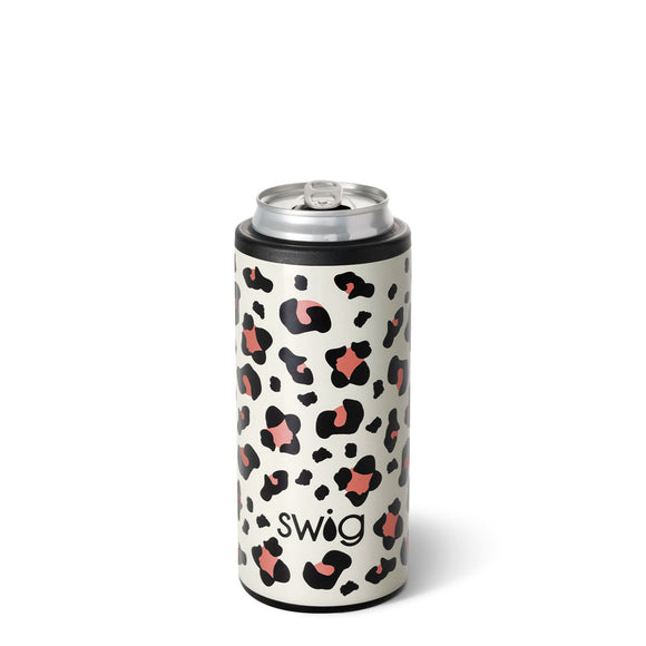 Swig Life Skinny Can Cooler | Luxy Leopard