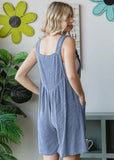 Ribbed Knit Overall Rompers