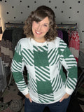 Hunter Green Plaid Sweater