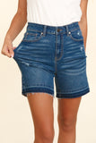 Raw Edge | High Rise Denim Shorts