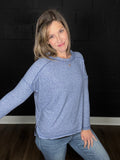 Heather | Soft Hacci Knit Tee