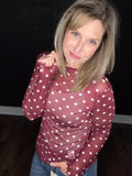 Polka Dot Mesh Tops