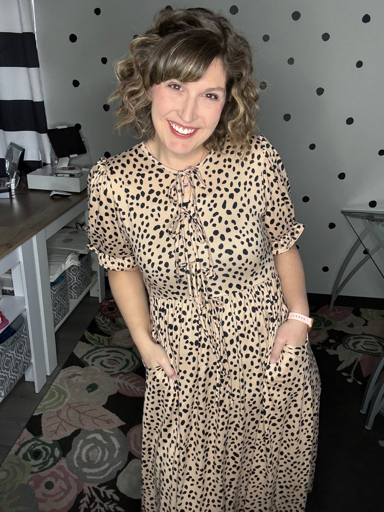 Leopard Fit & Flare Midi Dress 1X Leopard Fit & Flare Midi Dress 1X