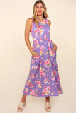 Lilac Floral Tank Maxi Dress