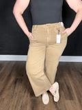 Judy Blue Golden Brown Wide Leg Ankle Pant