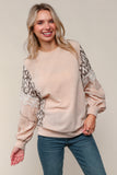 Taupe & Leopard Sweater