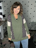 Floral Color Block Tunic