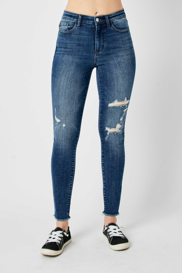 Judy Blue Danielle | Distressed Skinny Jeans