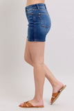Judy Blue Dark Wash Dad Shorts