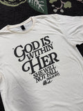 God Is Within Her - Natural Tee
