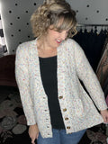 Ivory Confetti Cardigan