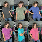 Oversized Crinkle Washed Tee