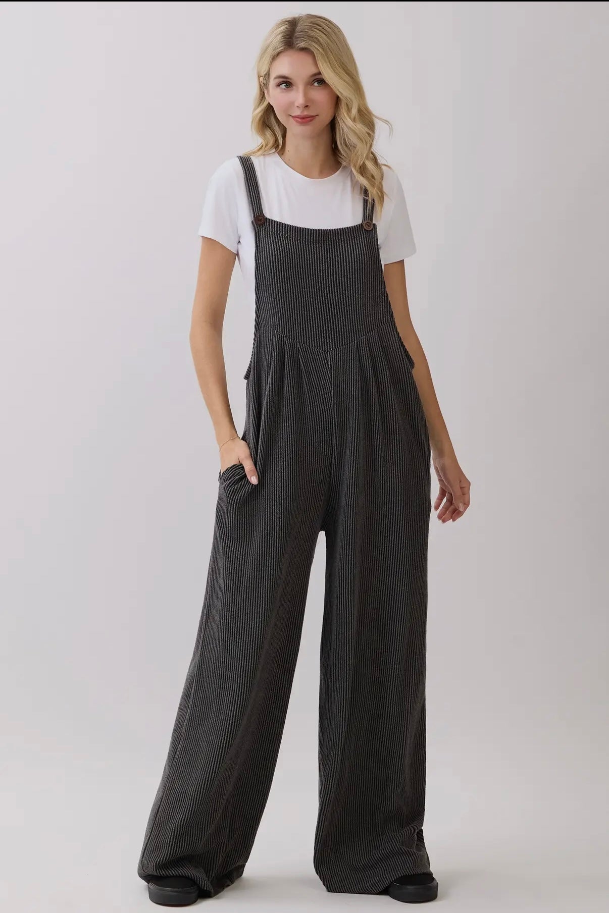 ribbed overall dress Navy Corduroy Dress - Corduroy Overall Dress - Pinafore Dress