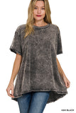 Oversized Crinkle Washed Tee
