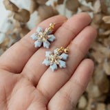 Clay Jewelry | Crystal Snowflake Dangles