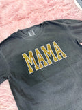 Glitter Embroidered MAMA Tee