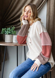 Oatmeal & Color Blocked Long Sleeve