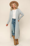 Heather Grey Duster Cardigan