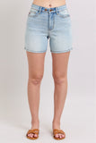 Judy Blue Light Wash Dad Shorts