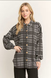 Grey Plaid Shacket