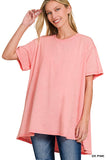 Oversized Crinkle Washed Tee