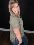 Alyssa's Favorite Ribbed Knit Tee