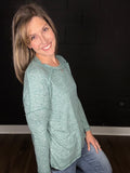 Heather | Soft Hacci Knit Tee
