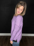 Heather | Soft Hacci Knit Tee