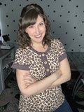 Brown Leopard Short Sleeve