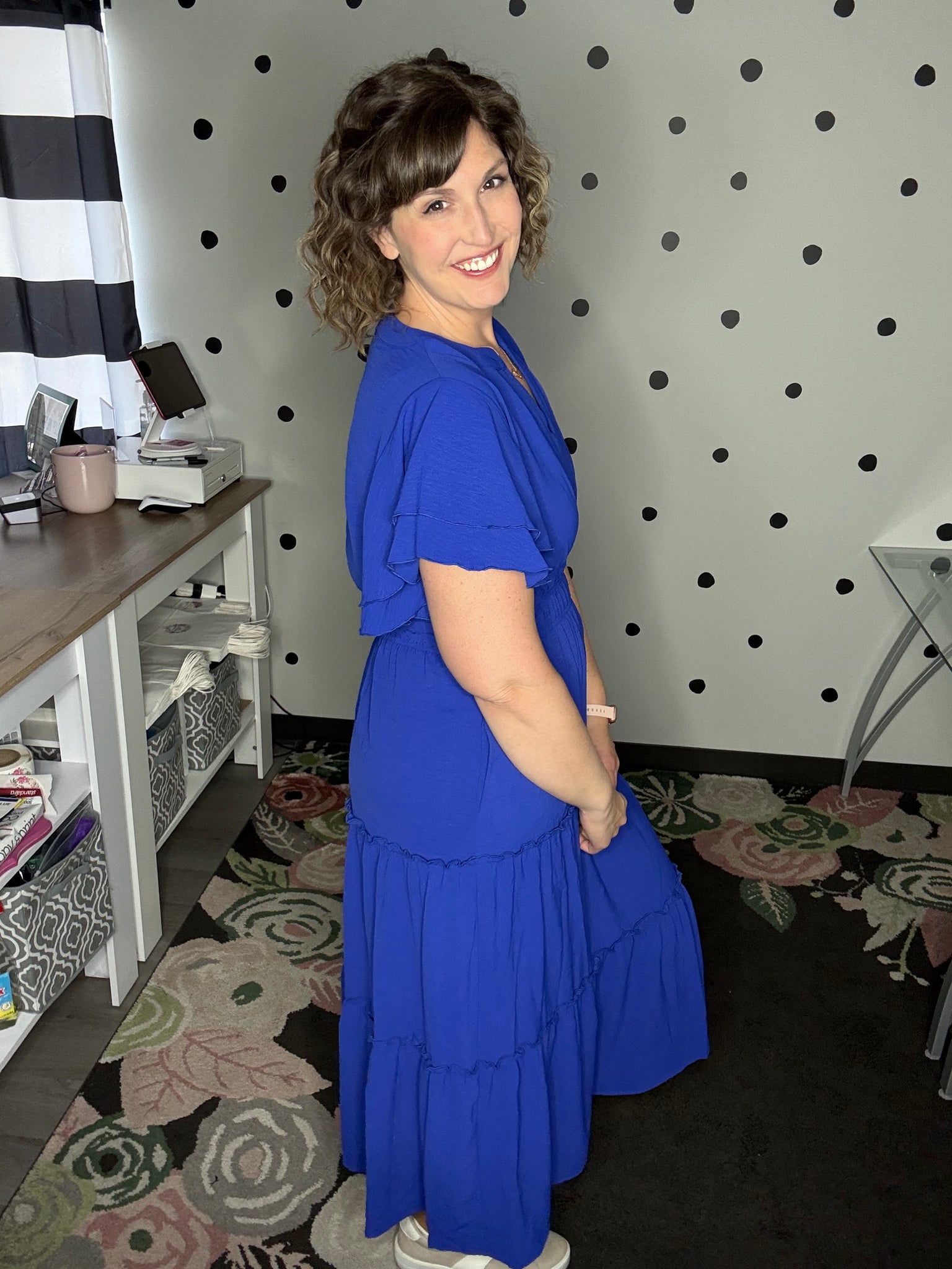 royal blue maxi dress with sleeves Flutter Sleeve Maxi Dress in Royal Blue – Hello Gorgeous Boutique by Alyssa