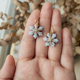 Clay Jewelry | Crystal Snowflake Dangles