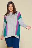 Ultra Soft Color Block Pullover - 2 colors