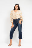 Judy Blue Dark Wash Wide Leg Crop