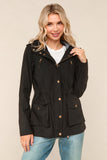Zipper & Snap Black Jacket