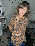Brown Leopard Shacket