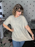 Oversized Crinkle Washed Tee