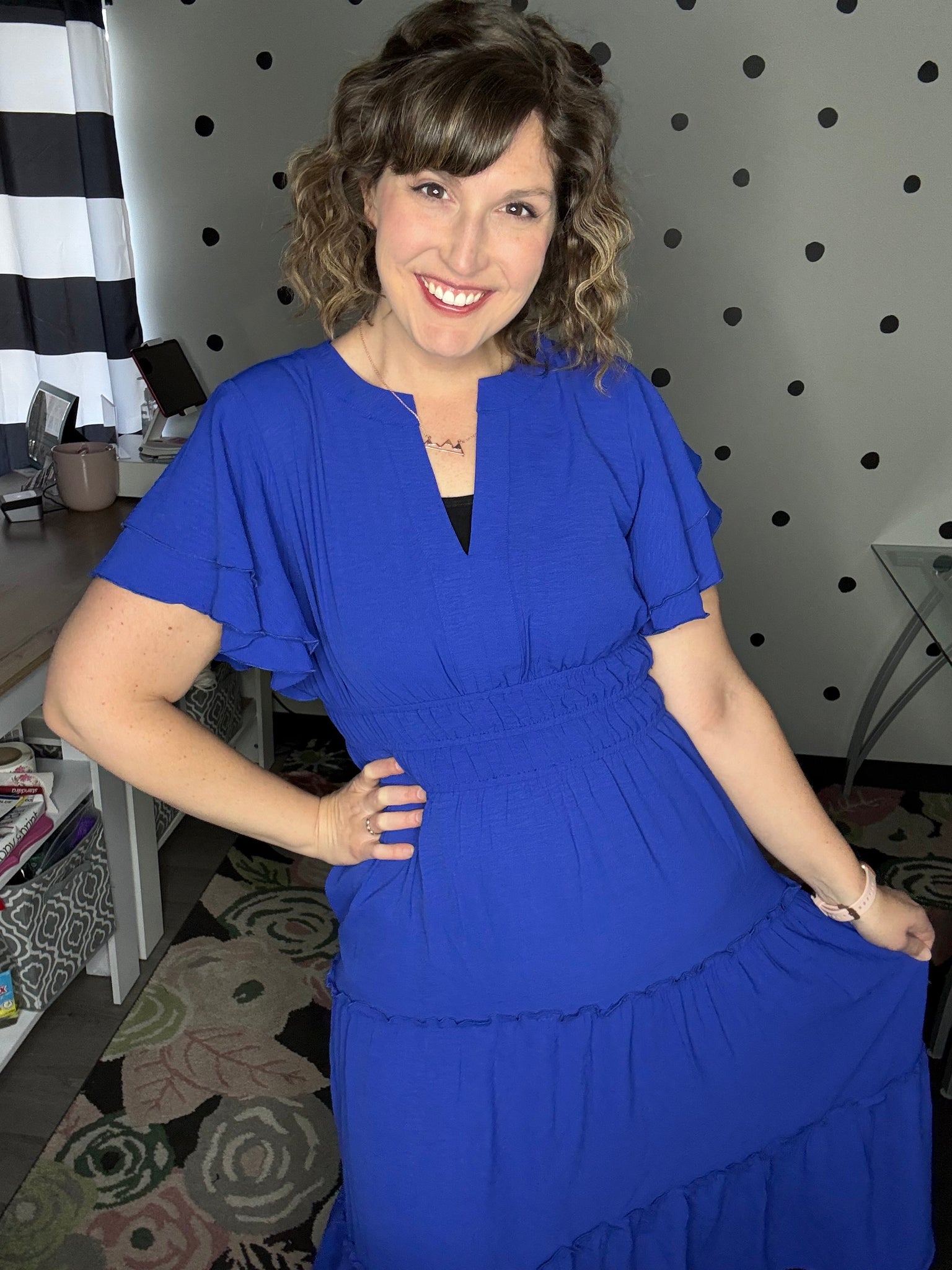 Flutter Sleeve Maxi Dress in Royal Blue – Hello Gorgeous Boutique by Alyssa Flutter Sleeve Maxi Dress in Royal Blue – Hello Gorgeous Boutique by Alyssa