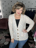 Ivory Confetti Cardigan