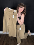Judy Blue Golden Brown Wide Leg Ankle Pant