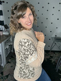 Taupe & Leopard Sweater