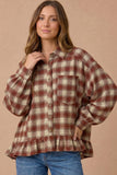 Oversized Plaid Flannel Babydoll