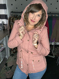 Sherpa Lined Rose Coat