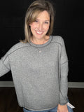 Heather | Soft Hacci Knit Tee