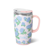 Swig Life 18oz Travel Mug | Hydrangeas