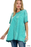 Oversized Crinkle Washed Tee