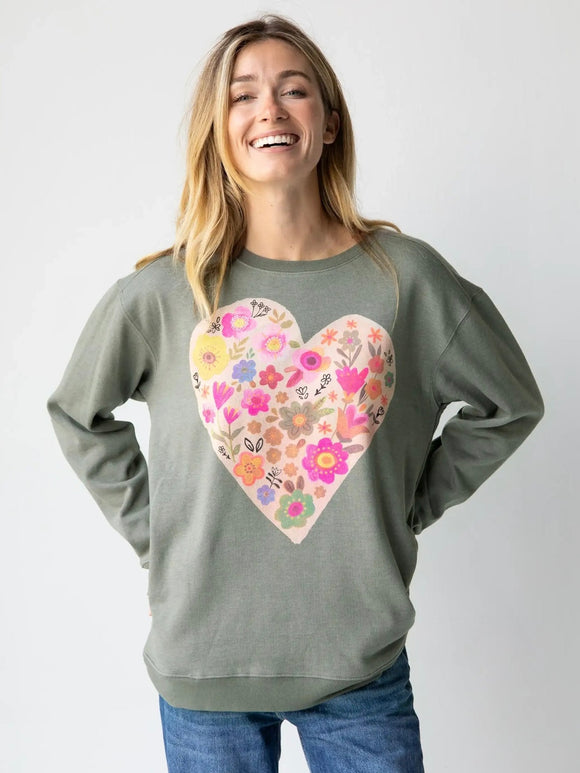 Natural Life | Comfy Pocket Sweatshirt | HEART