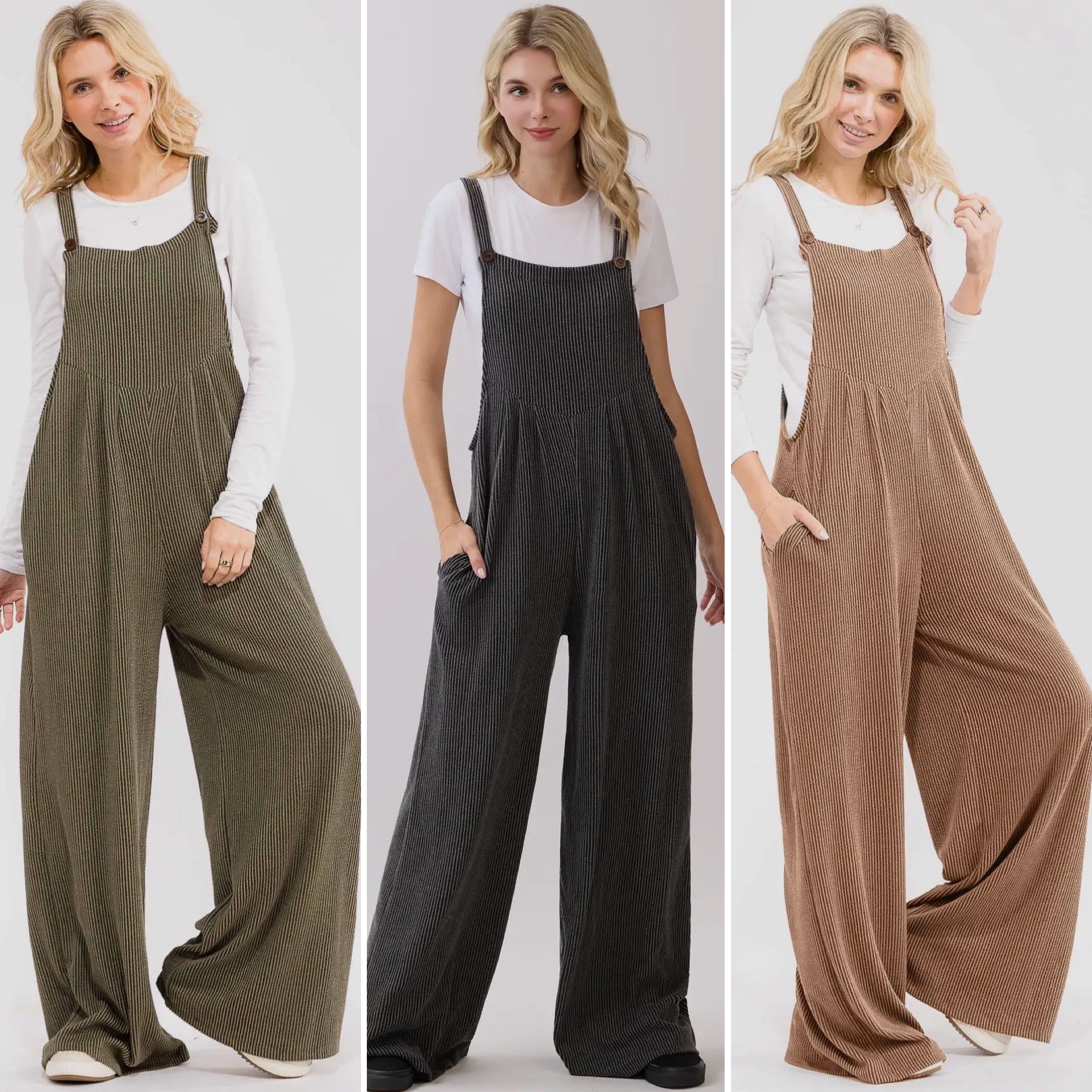 ribbed overall dress Women's Plus Size Corduroy Pleated Adjustable Straps Vintage Comfort Fall Winter Midi Jumper Overall Dresses with Pockets