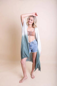 Ombre Vertical Stitched Kimono